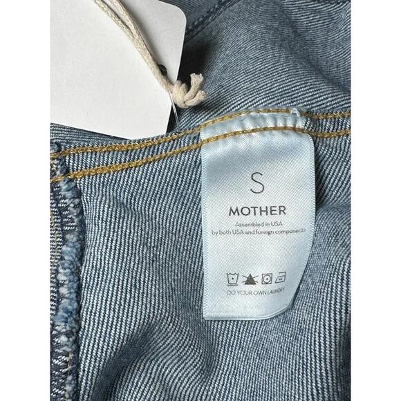 MOTHER Denim NWT The Belted Fly Away Jean Jacket in Belle De Jour Small NEW - Picture 3 of 6